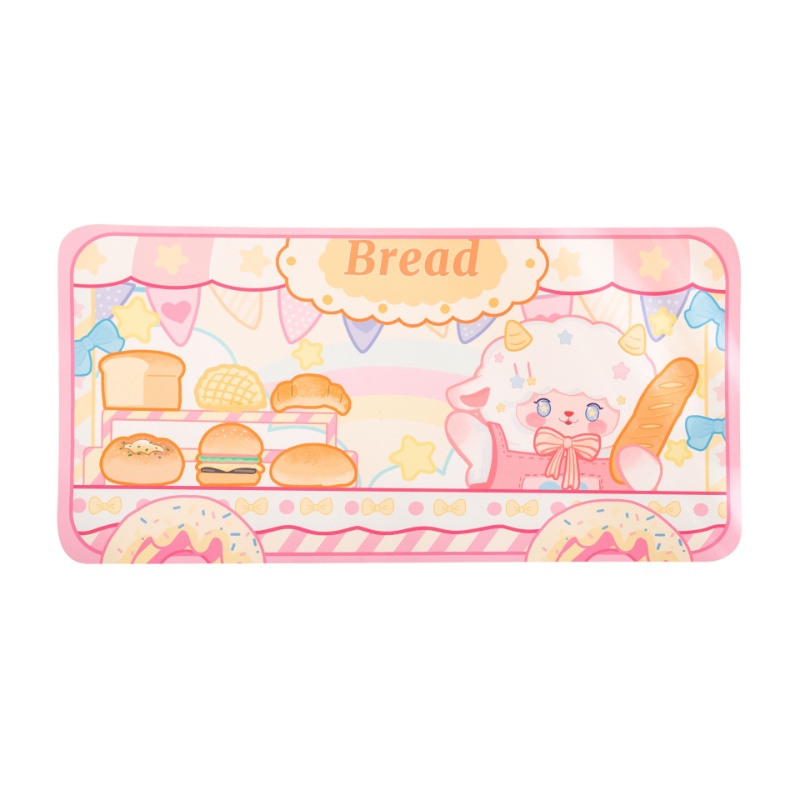 Mouse Pad Ukuran 30cm / 60cm Anti slip Motif Kartun Domba Untuk Komputer / Laptop
