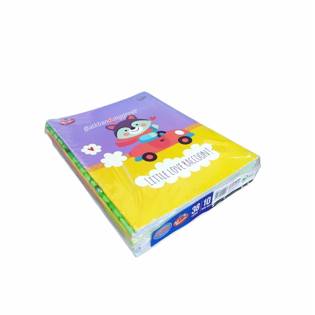 

BISA COD Buku Tulis 38 Lembar (SIDU, Kiky, Okey) - pack (10 buku) abg