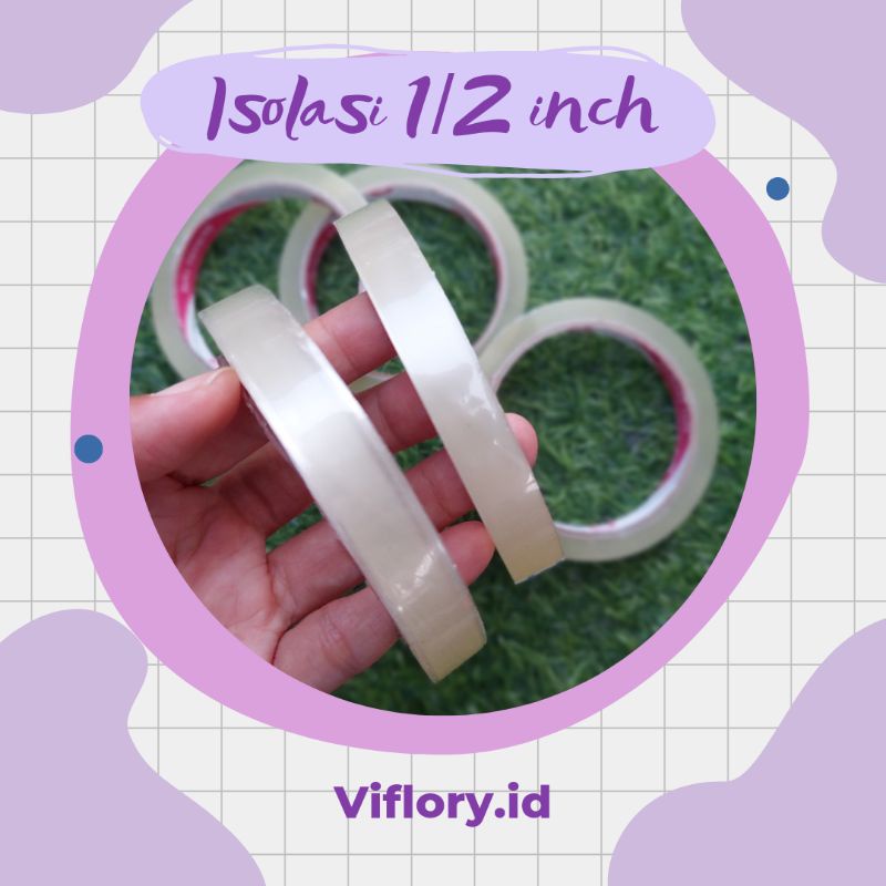

ISOLASI KECIL / 1/2 INCH × 100 YARD / PLESTER BENING