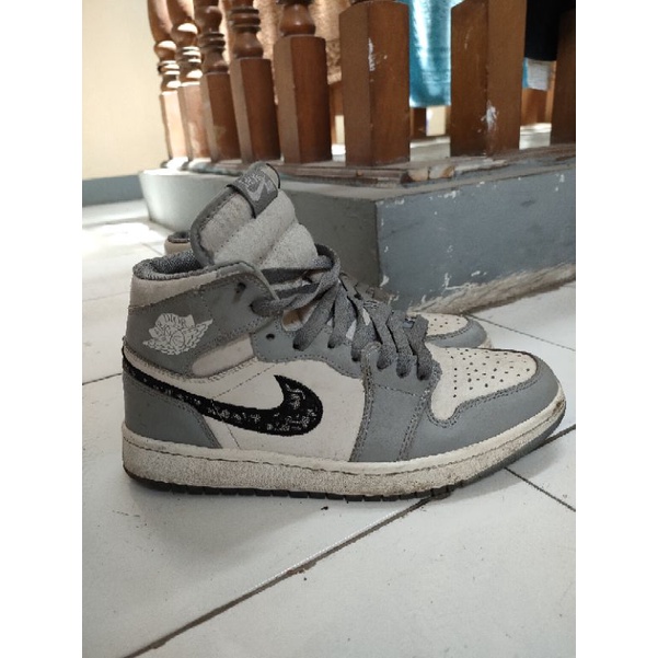 sepatu second thrifting nike air Jordan Dior prelove size 41