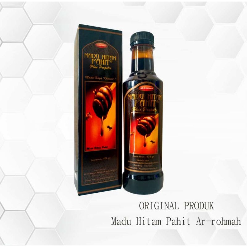 

Madu Hitam Pahit Plus Propolis Ar Rohmah ASLI