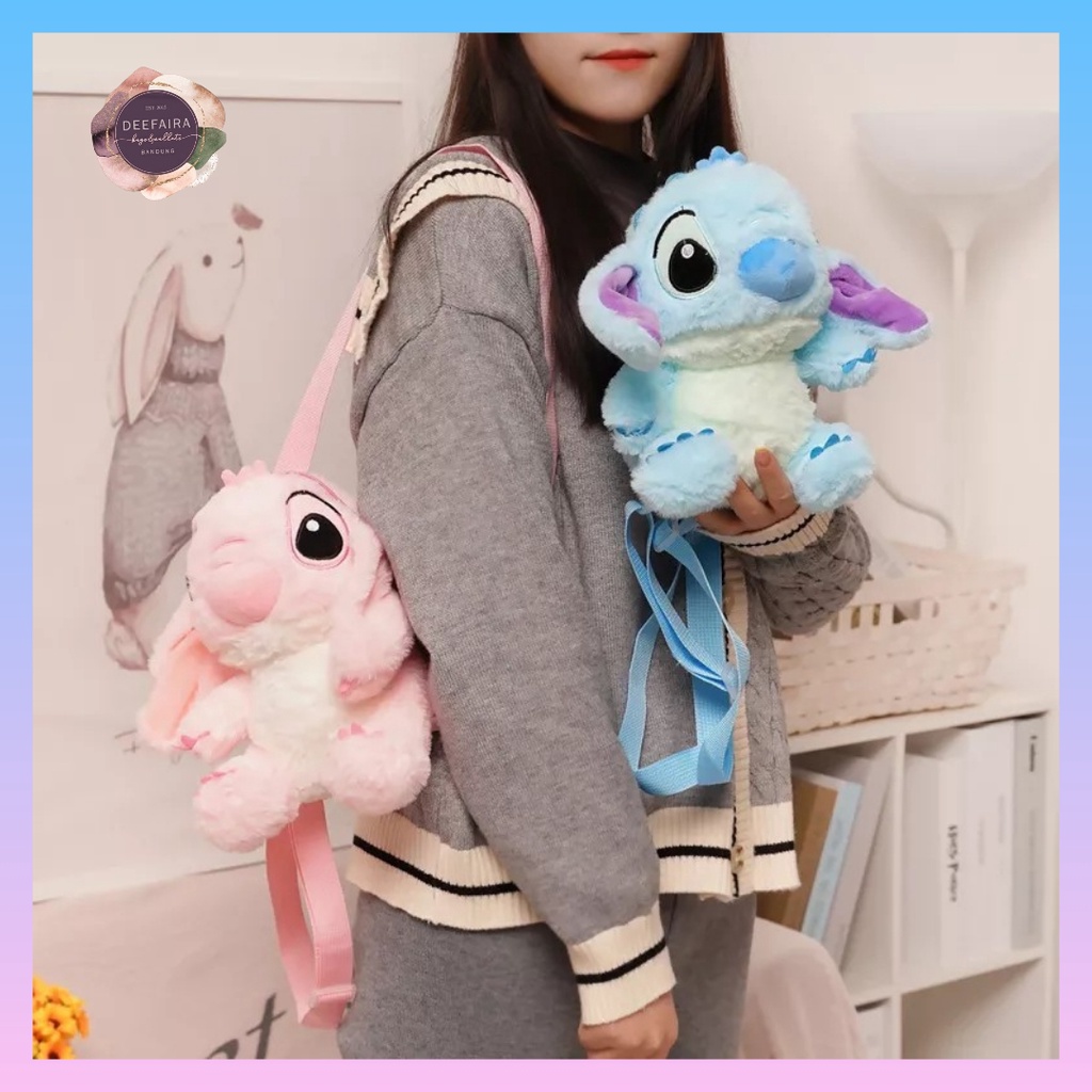 Tas Boneka Ransel Model Stitch LiL0 Bahan Lembut Dan Bisa DipakaI Kapan Saja