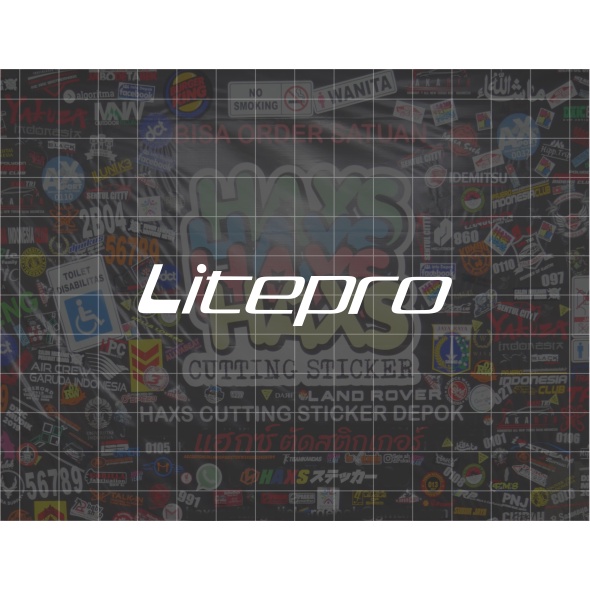 Cutting Sticker Litepro Ukuran Varian Untuk Sepeda