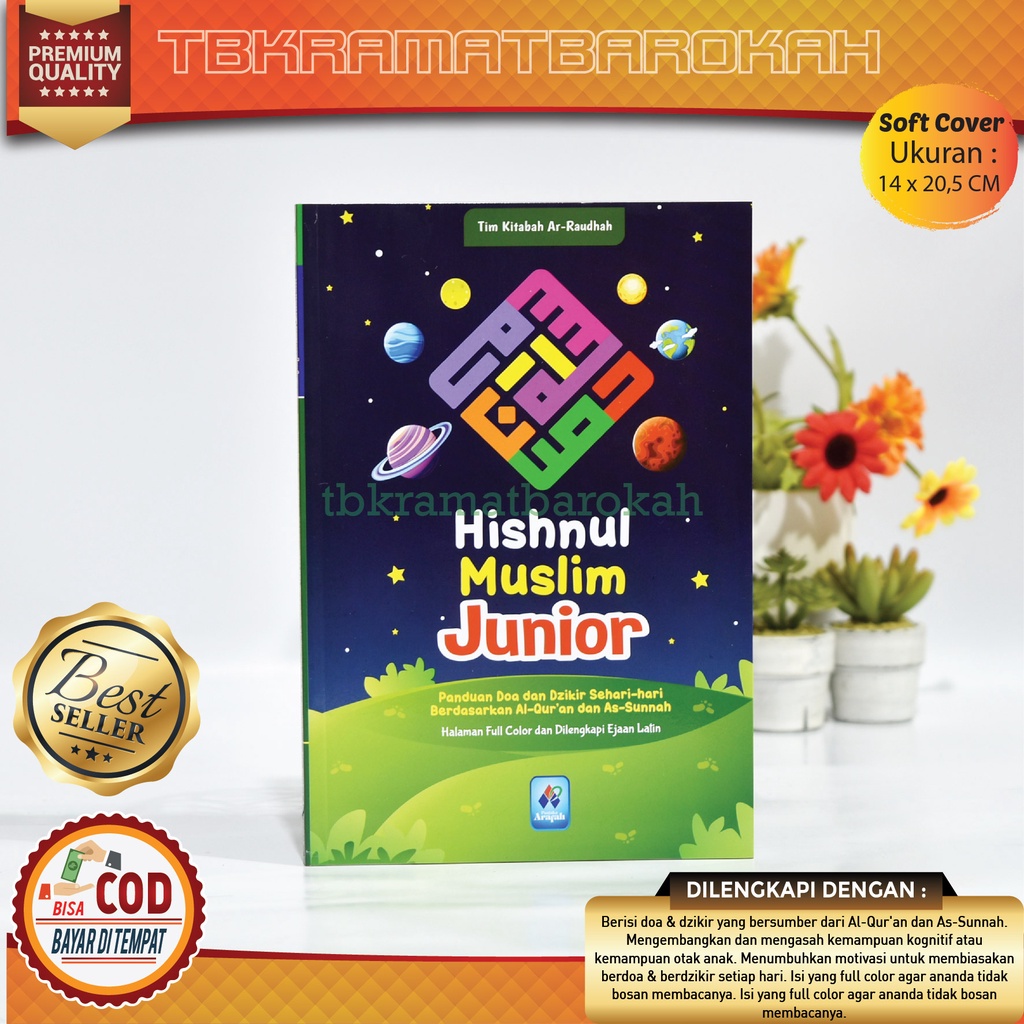 Buku Hisnul Muslim Junior Kids Spesial untuk Anak Penerbit Pustaka Arafah Dzikir Pagi Petang Sesuai 
