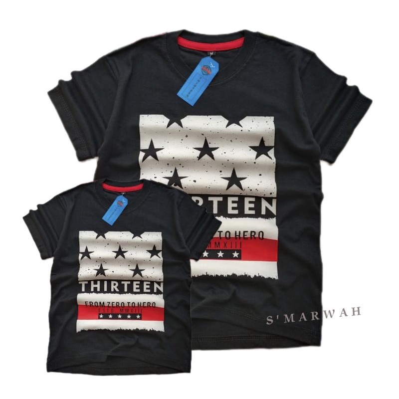 kaos couple anak dewasa terlaris baju distro anak unisex laki laki perempuan atasan