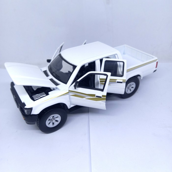 DIECAST MINIATUR MOBIL TOYOTA HILUX DOUBLE CABIN ALLOY METAL BESI