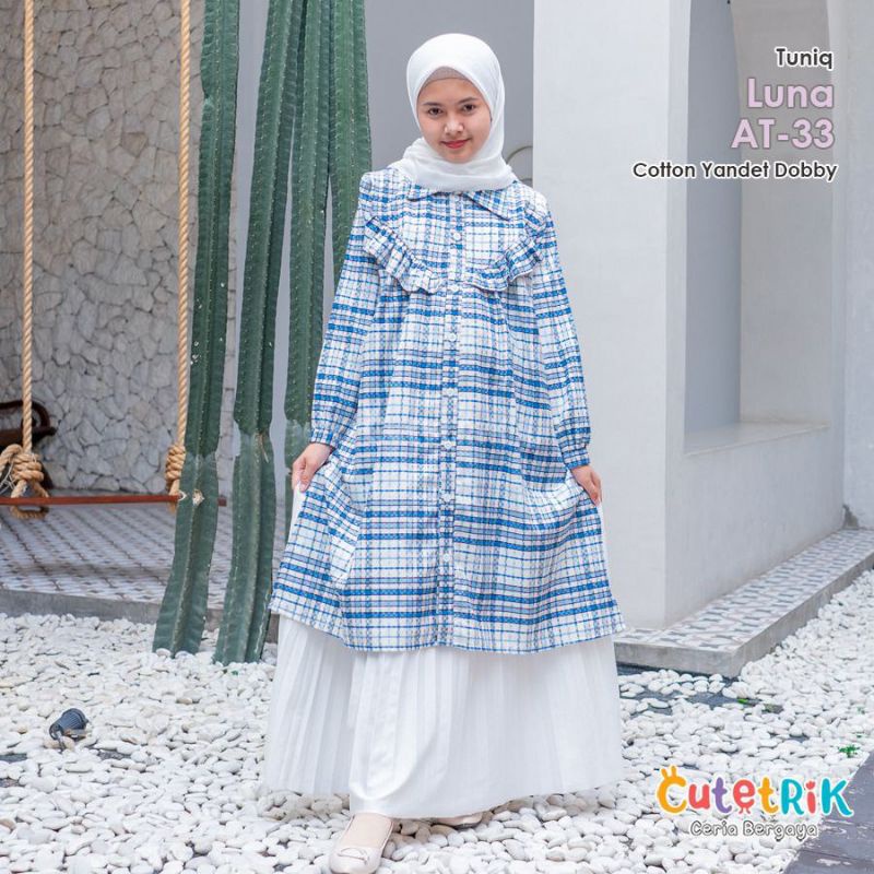 Tunik remaja cutetrik terlaris || fashion muslim anak indonesia