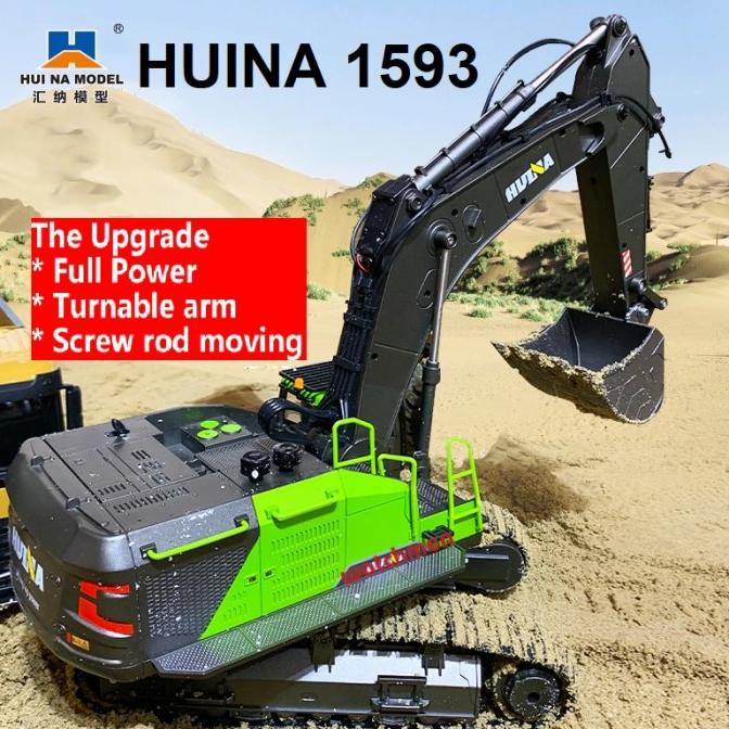 Huina 1593 Rc Excavator 1/14 22Ch Alat Berat Heavy Tool
