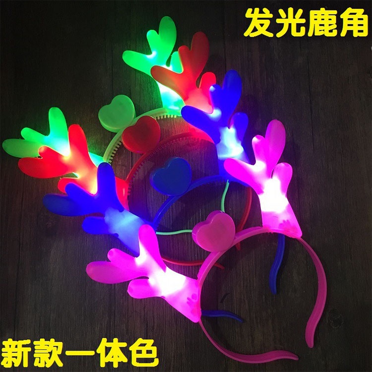 BANDO anak model Kelinci Bando Rusa Bando kelinci bando Kucing Pita Bando Tahun Baru LED Bando lampu anak dengan lampu telinga kelinci Bando Wanita Hadiah Natal Tahun Baru