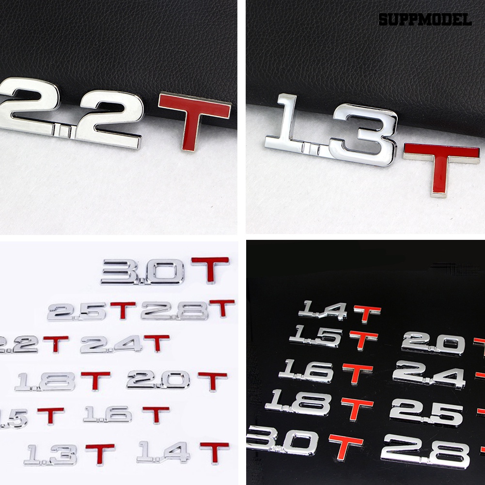 [Dekorasi] 3d Metal 1.6 1.8 2.0 3.0 T Logo Emblem Badge Mobil Styling Stiker Decals Decor