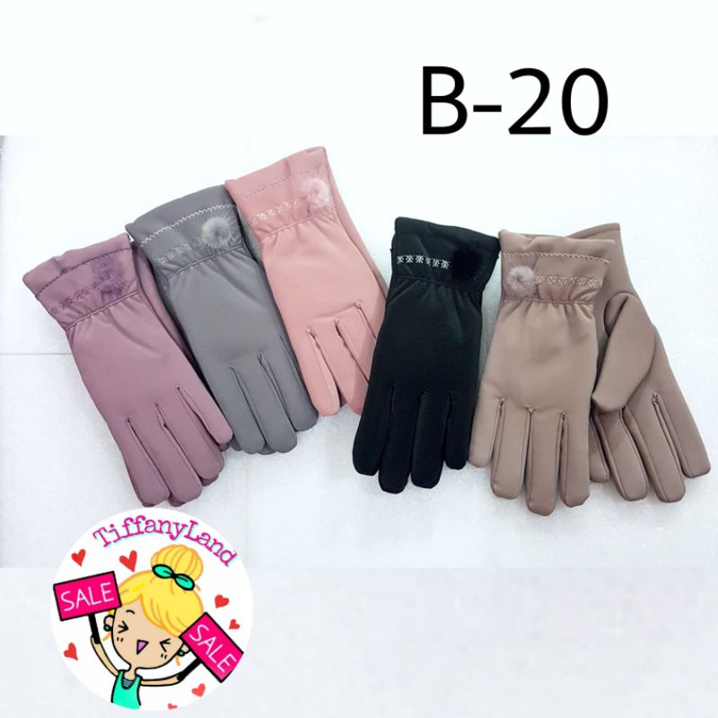 sarung tangan wanita touch screen fashion tebal B-20