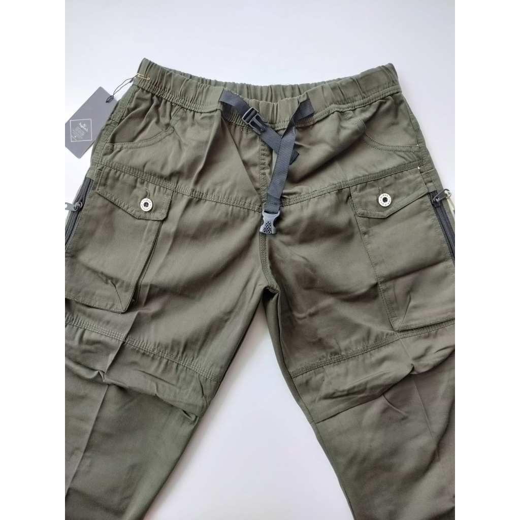 CELANA SIRWAL CARGO PRIA JUMBO | CELANA PANJANG CARGO 3/4 PRIA MUSLIM