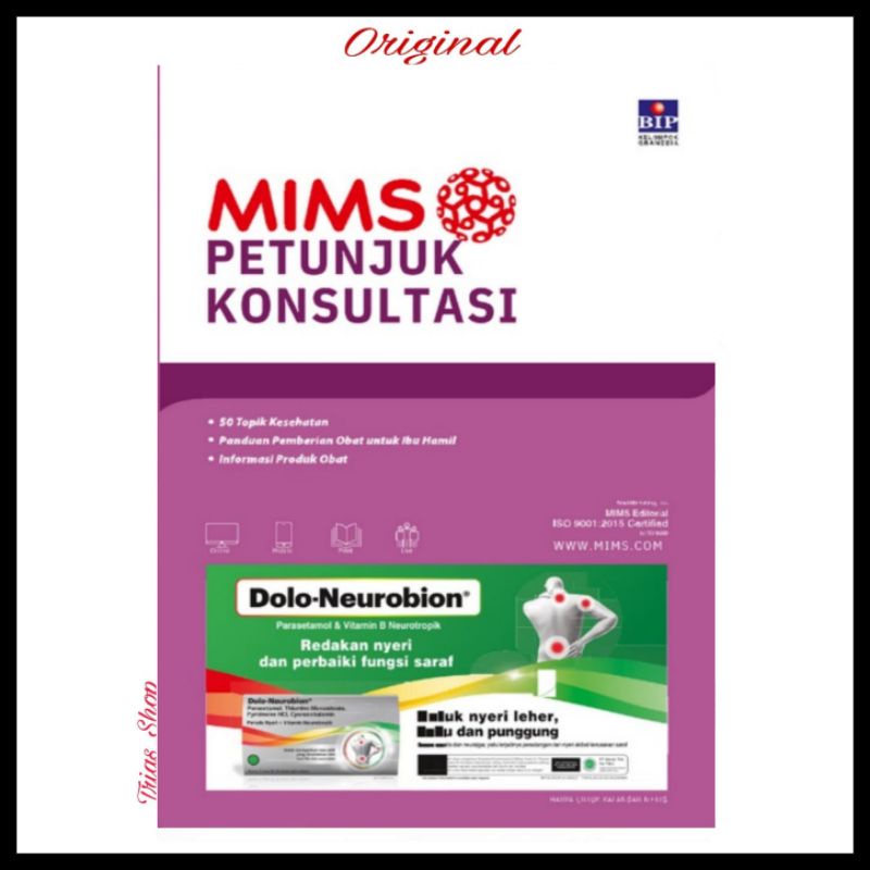 Jual MIMS Petunjuk Konsultasi Edisi 19 / 20 21 22 Tahun 2019/2020