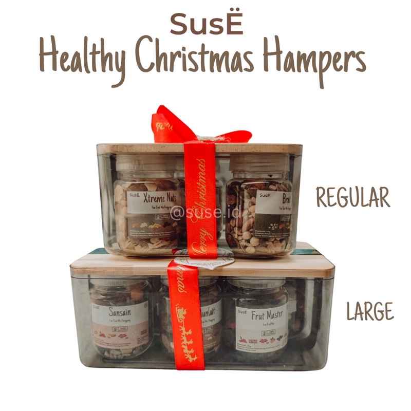 

Christmas Hamers Healthy Food box hadiah natal with pita hangtag dan akrilik box