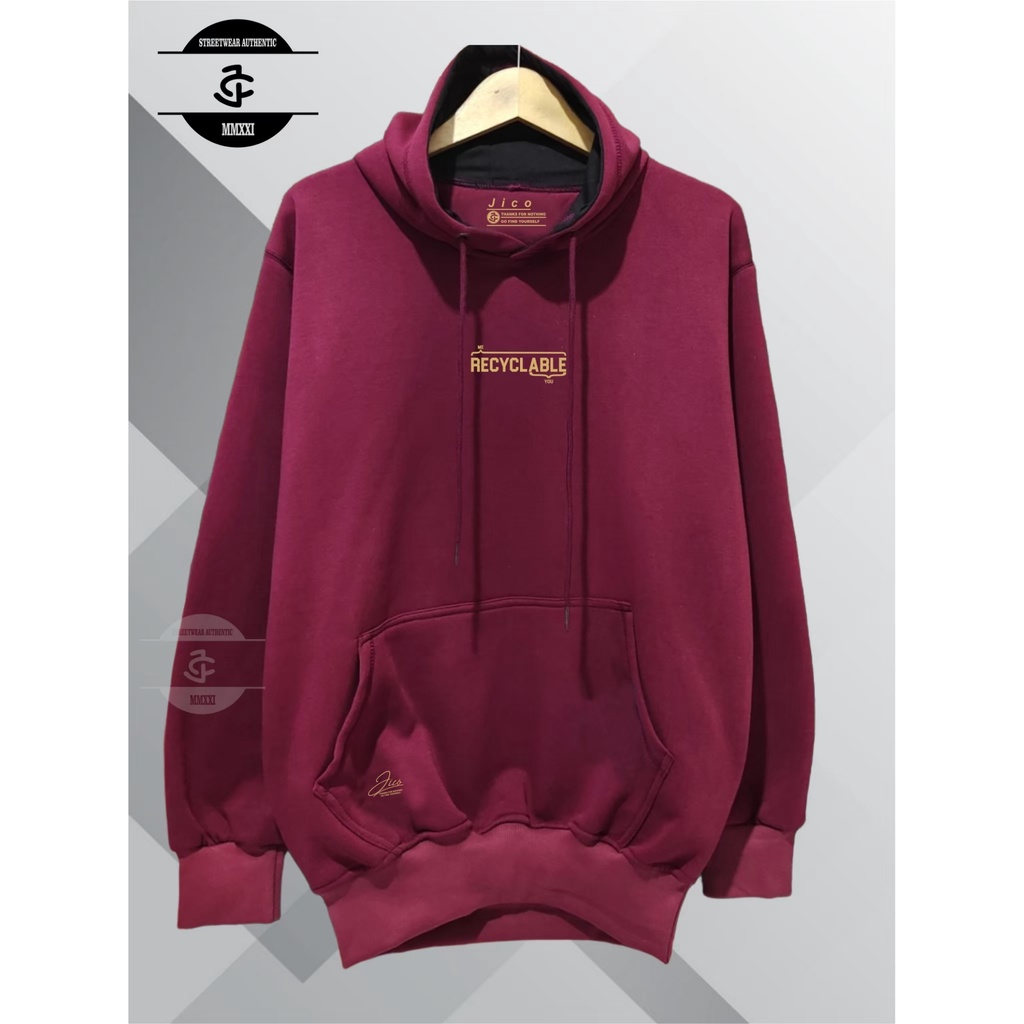 Jaket Hoodie Pria Cod Aesthetic List Recycable Original Jico Brand Distro Kota Bandung Terbaru Terpopuler Dan Terlaris Oversize Unisex Sweater Hoodie Pria Katun Casual Distro Masa Kini Hudie Pria Wanita Hodie Casual Warna Maroon Jaket Pria
