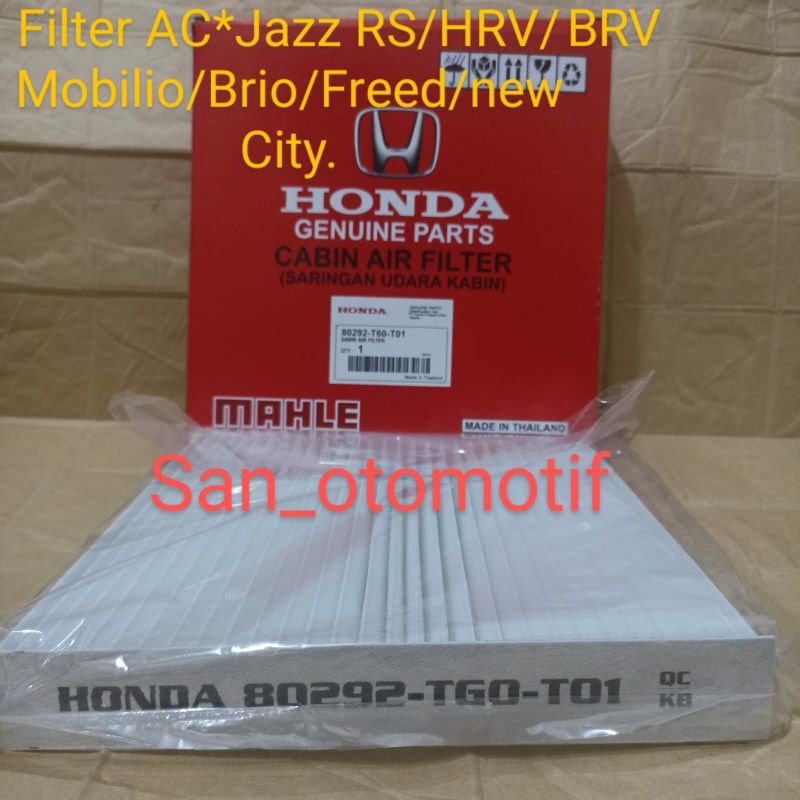 Jual Kabin Filter Ac Saringan Udara Ac Honda Hrv Jazz Rs Mobilio