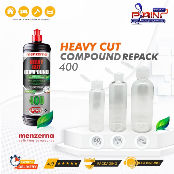 MENZERNA HCC400 Heavy Cut Compound HCC 400 Green Line - REPACK