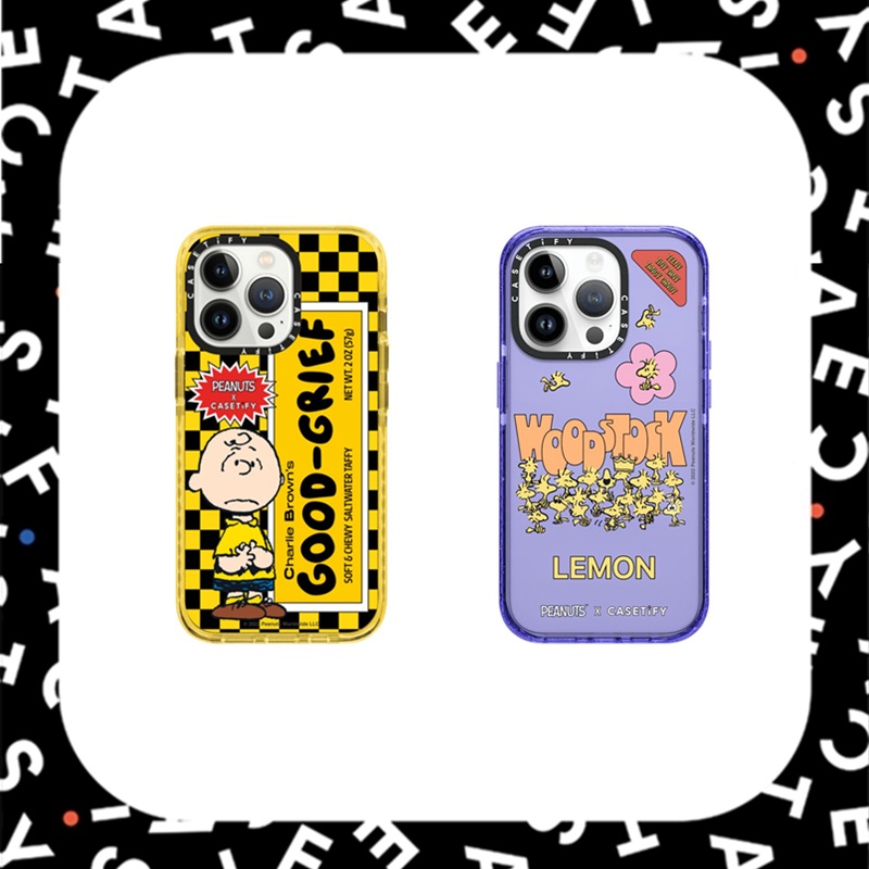 IPHONE Casetify Peanuts Woodstock Tangy Zany Permen Lembut Silikon TPU Case Untuk Iphone7 8xx XR XS 11 12 13 14 Plus Pro Max
