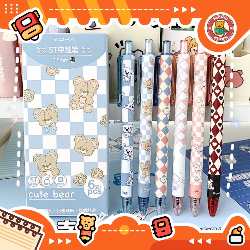 

Pulpen Mekanik Tip ST Pen Aesthetic Cute Bear PN0369