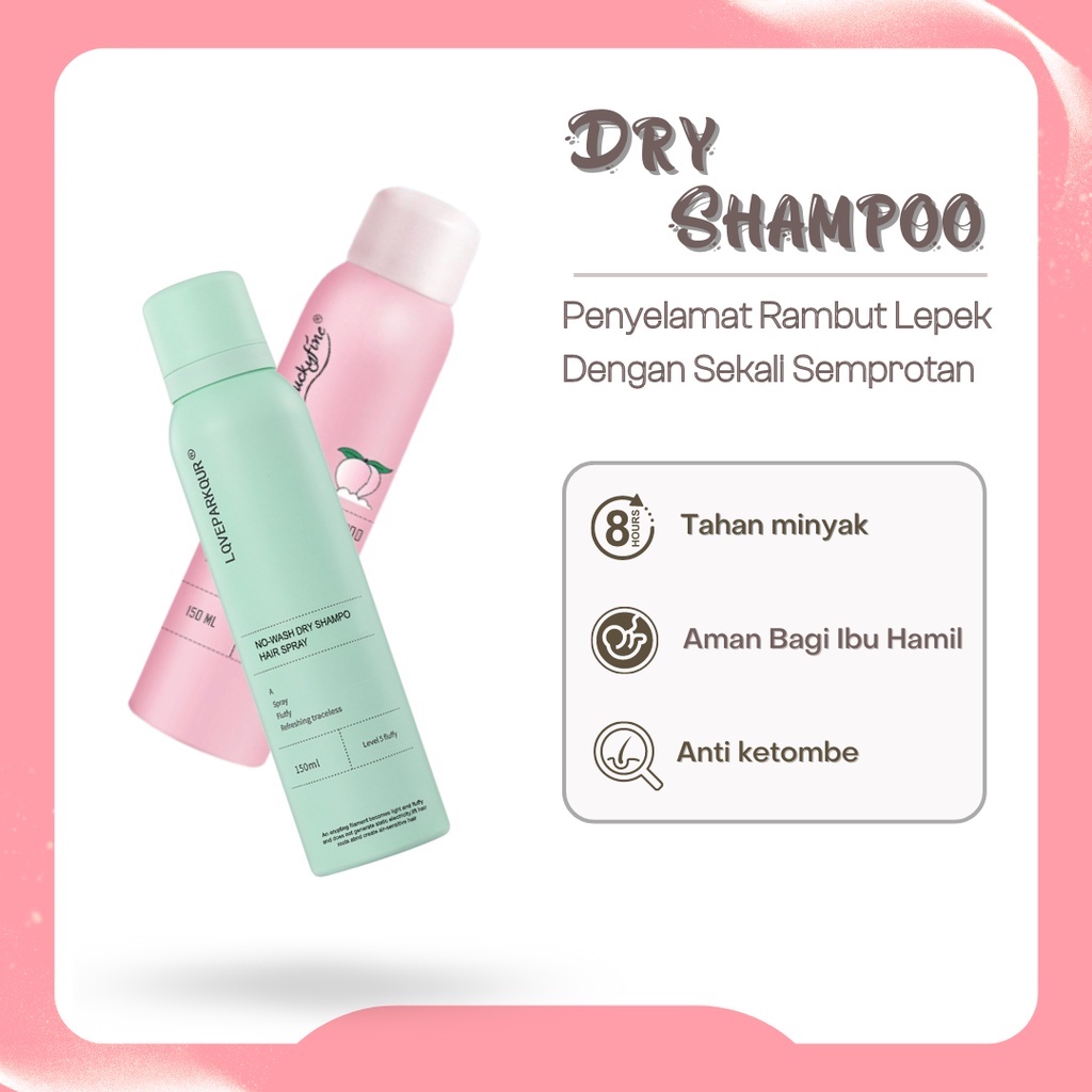 Dry Shampoo Semprotan Rambut Kering Untuk Mengembangkan Rambut Minyak Rambut Kontrol Rambut Berminyak Vitamin Rambut