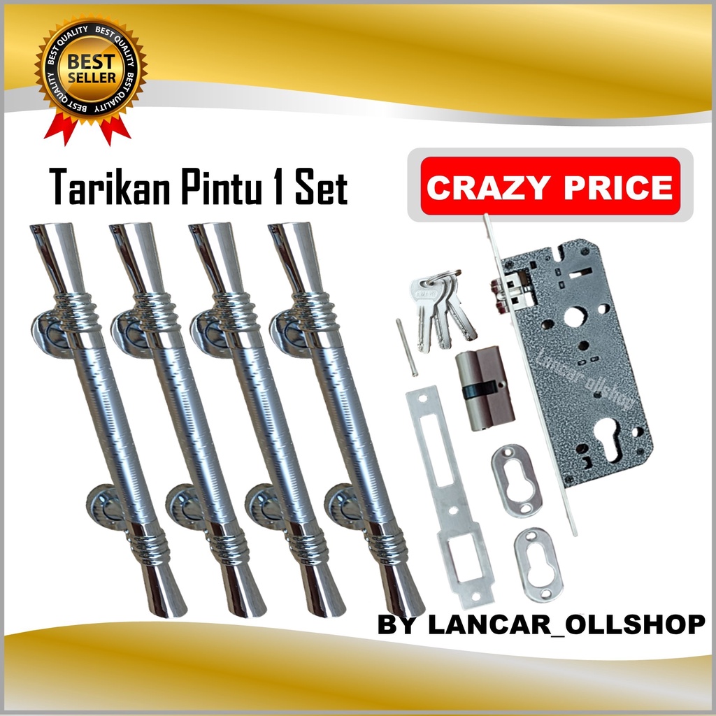 Tarikan Pegangan Gagang Pintu Rumah Sisik Putih 1 Set / Handle Pintu Rumah 35 Cm Murah Minimalis Tarikan Pintu Pull Gagang Pintu Awet Murah