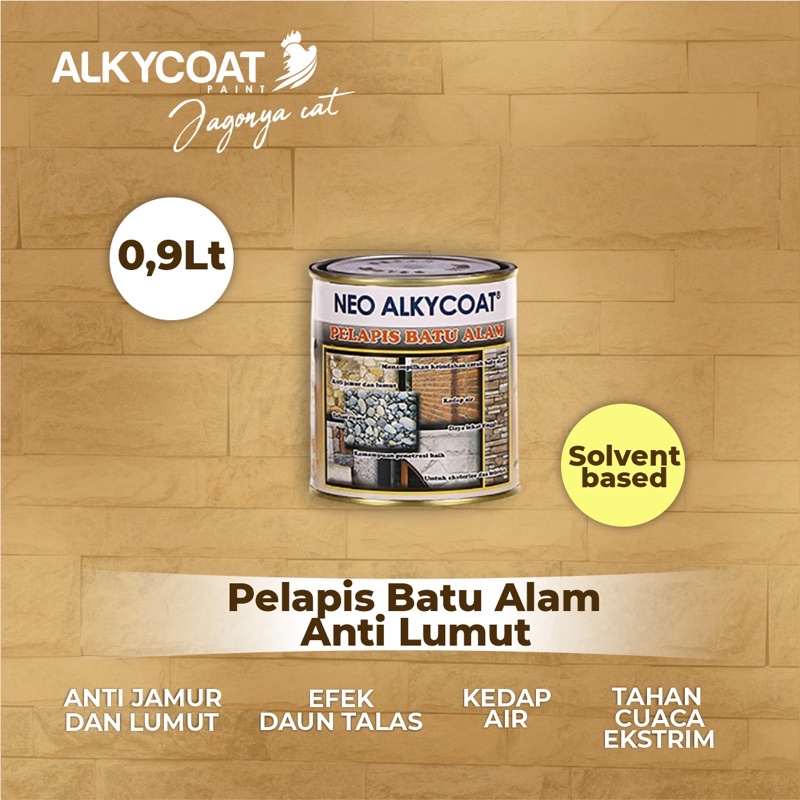 CAT PELAPIS BATU ALAM / Coating Batu Alam / Stone Coating/ Cat Batu Alam/  Stone Coat Care (warna Cl