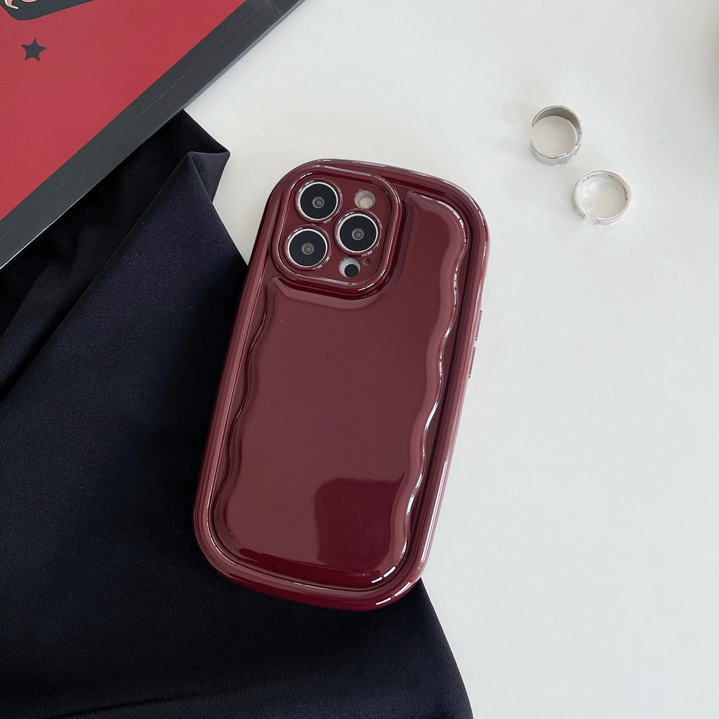 Morandi Warna Sabun Bantal Udara Casing Ponsel Untuk iPhone 13pro Max14 Pro Max Soft TPU Case Untuk14Plus Casing Tahan Guncangan iPhone