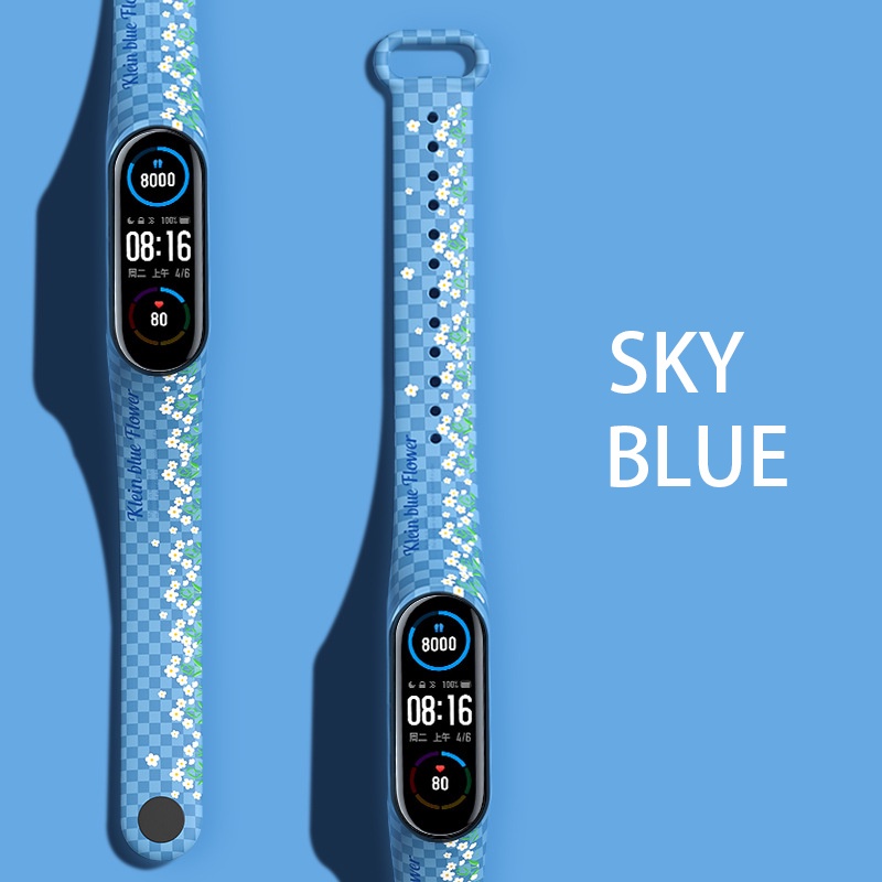 Classical Strap Mi Band 3/4/5/6 kuntum kotak-kotak Strap Mi Band 6/Mi Band 5/Mi Band 4/Mi Band 3