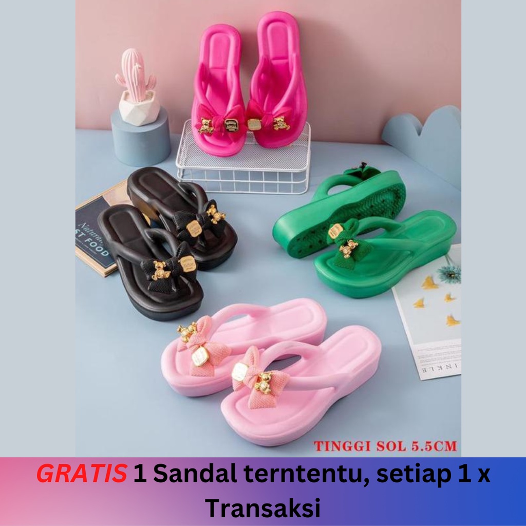 Sandal Jepit Wanita Jovanka Pita / Sandal Import / Sandal Jelly