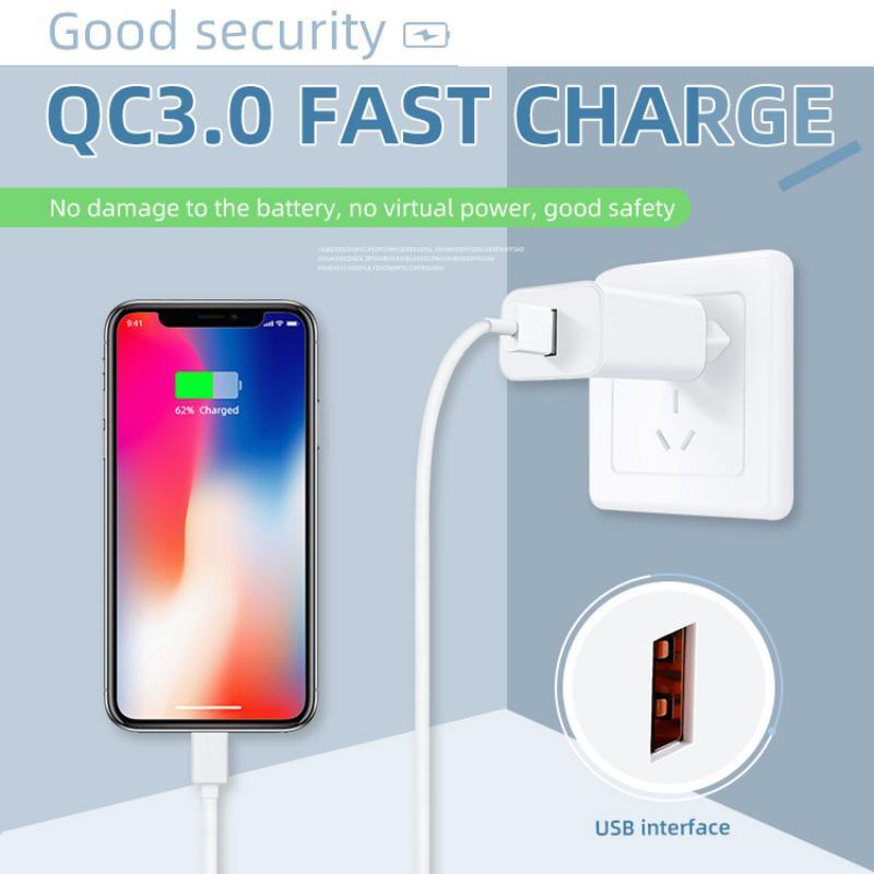 Adapter Charger USB Interface Quick Charging Fast Charging Quick Charge 18W QC 3.0