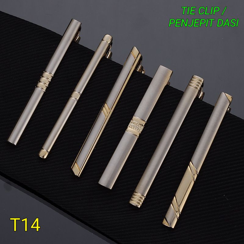 Penjepit Dasi Pria Tie Clip Jepit Dasi T14 Import Premium