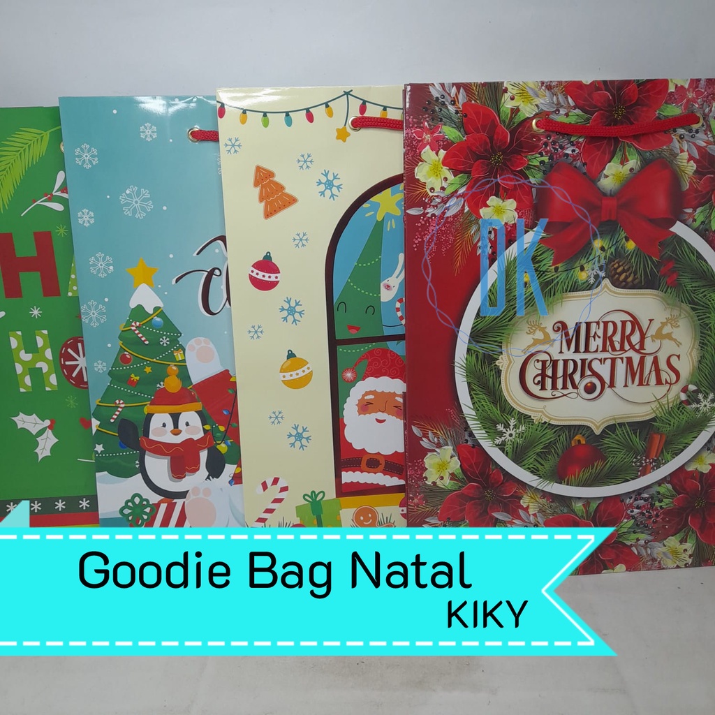

Paper Bag Tali / Goodie Bag Natal Merry Christmas