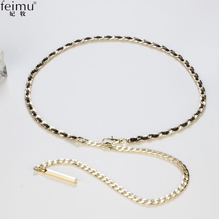 BELTSHOP NEW Ikat Pinggang Belt Rantai Slim Model Mutiara Imitasi Fashion Wanita Korea Fashion Womens Belt 00810-00811/00820-00821/03010