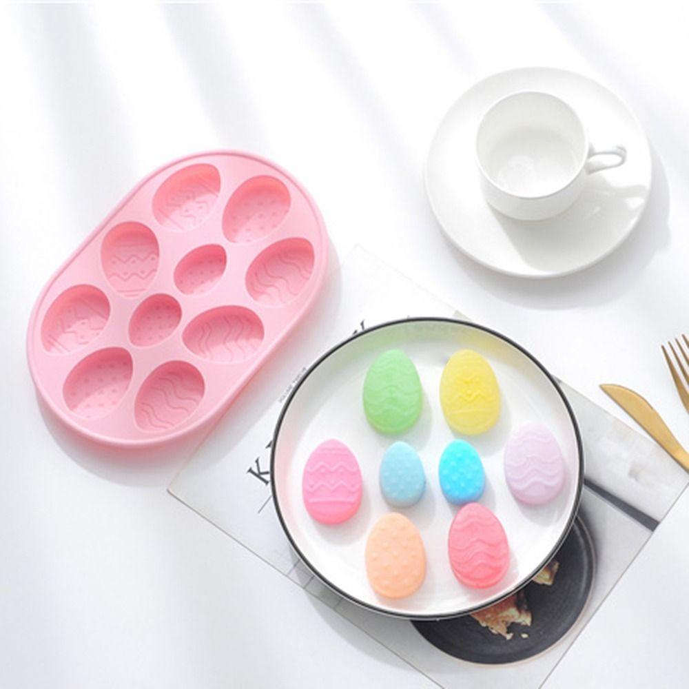 R-FLOWER Cetakan Sabun Handmade Telur Paskah Baking Pan 10rongga