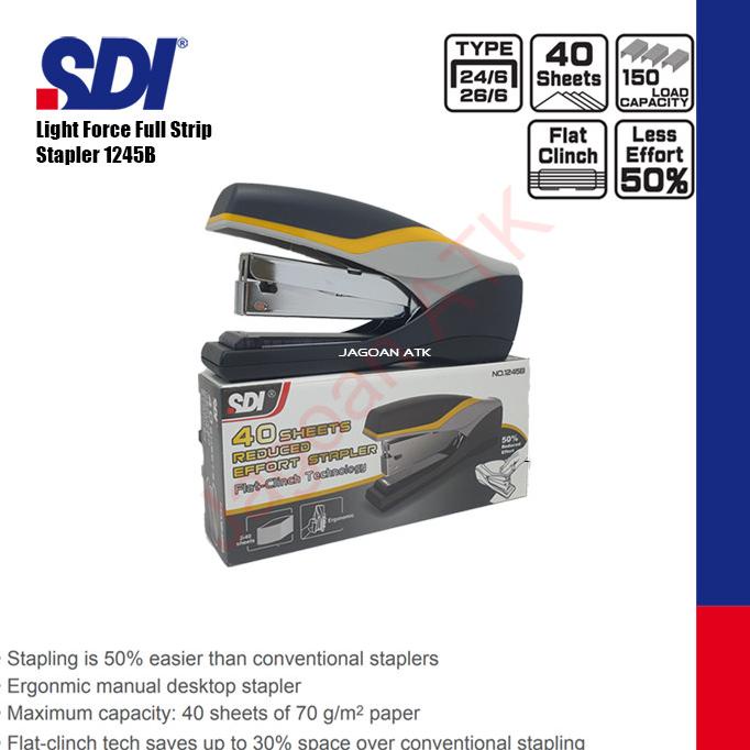 

SDI Stapler 1245B No.3 40 Lembar Light Force