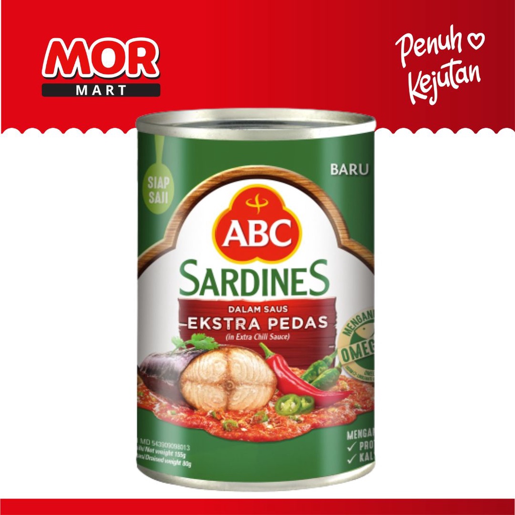 

ABC Sardines Saus Extra Pedas Ikan Sarden Spicy Chili Sauce 155 gr