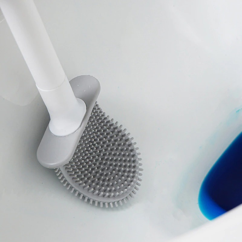 Sikat Toilet Anti Bocor dengan Alas Silikon