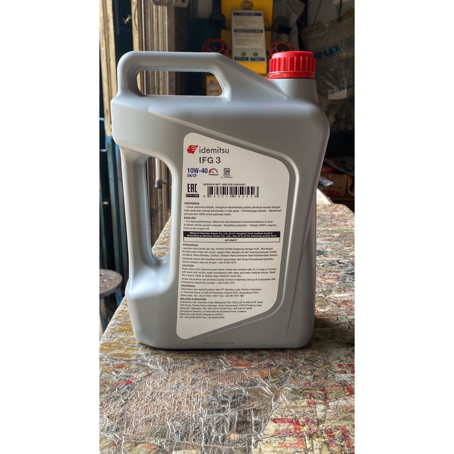 Oli idemitsu gasoline &amp; diesel SAE 10w-40 SN/CF isi 4 liter