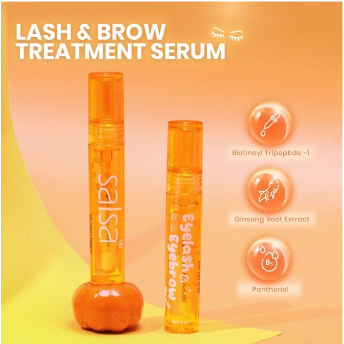 ★ BB ★ SALSA Eyelash &amp; Eyebrow Serum - Serum Bulu Mata Menebalkan dan Penumbuh Alis Cepat with Biotin Peptide Ginseng