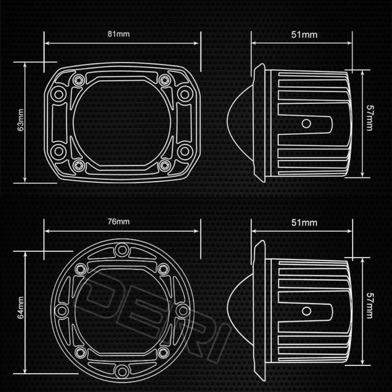 LAMPU SOROT LED TEMBAK BUMPER 30W 8D OFFROAD ARB FOGLAMP 3INCH 2 WARNA BY ADN