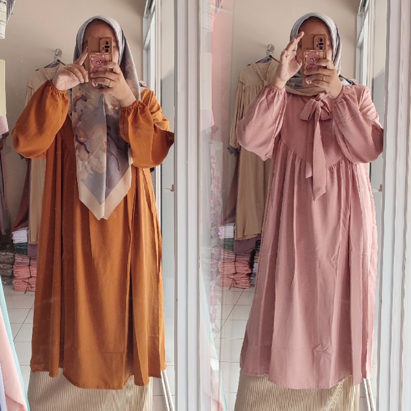 LONG TUNIK TALI / LONG TUNIK POLOS