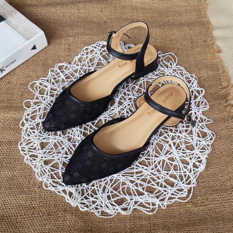 ARUMI02 SEPATU WANITA MULLES HAK 3CM 0C42 "AJA.11De22ᴾ"