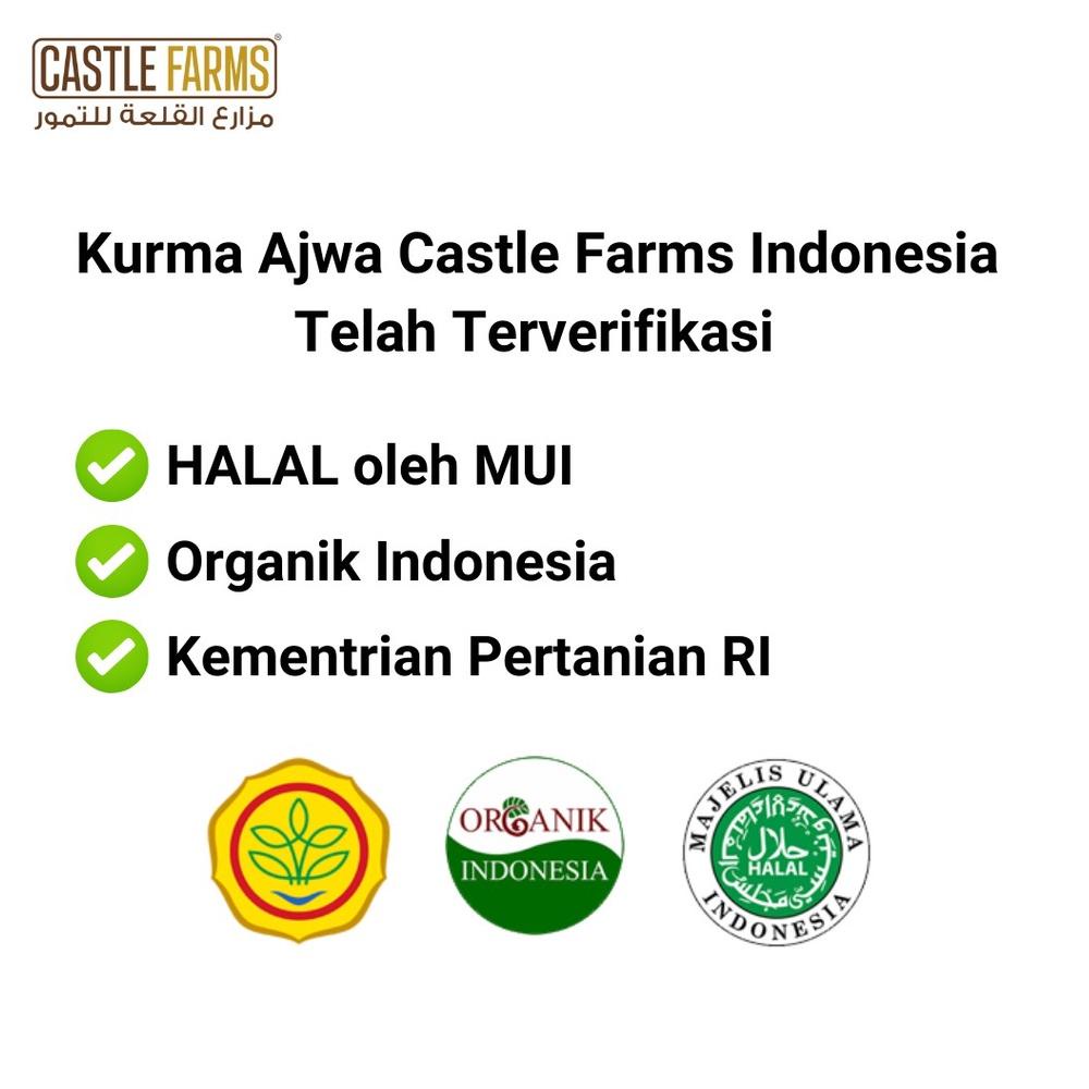 

[PRODUK HKVH9] Castle Farms Kurma Ajwa Organik - Medium 500 gram FQA