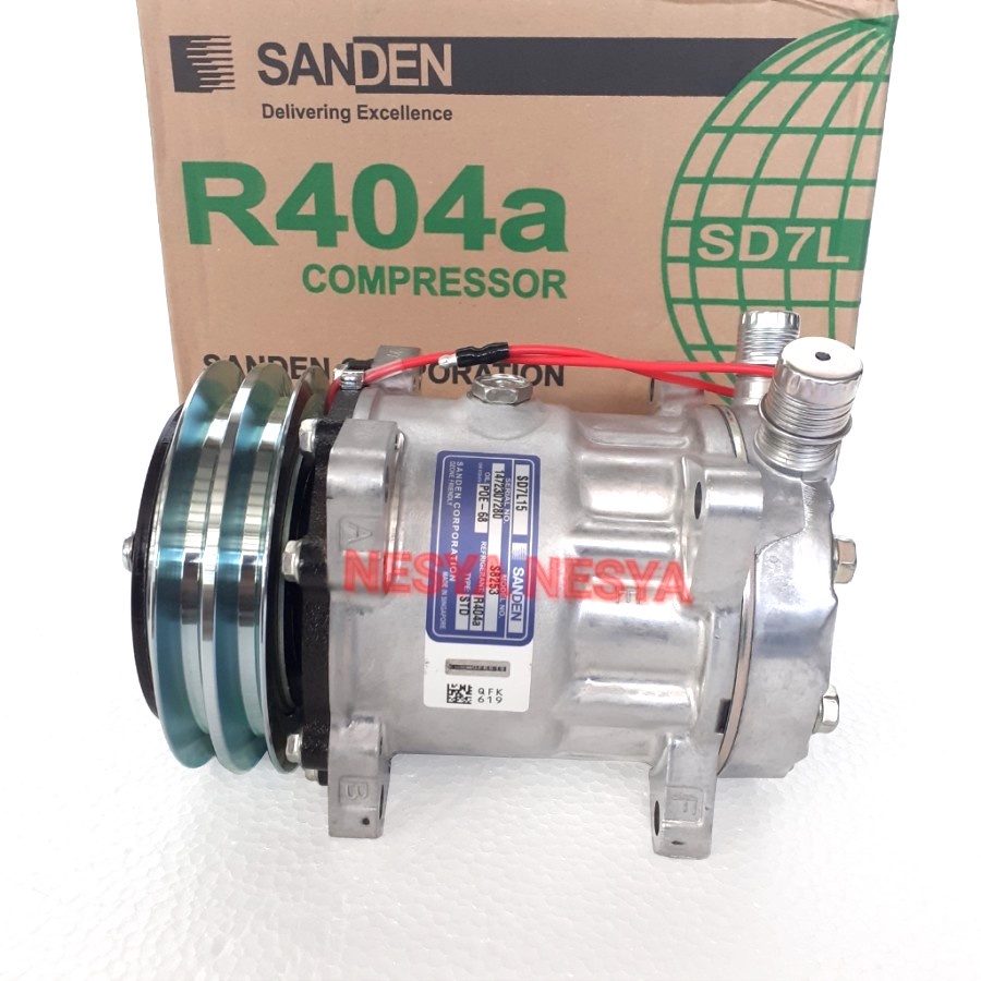 Compressor Compresor Kompressor Kompresor AC SANDEN SD7L15 SD 7L15 Freon R404a R404 - Tegangan Kerja