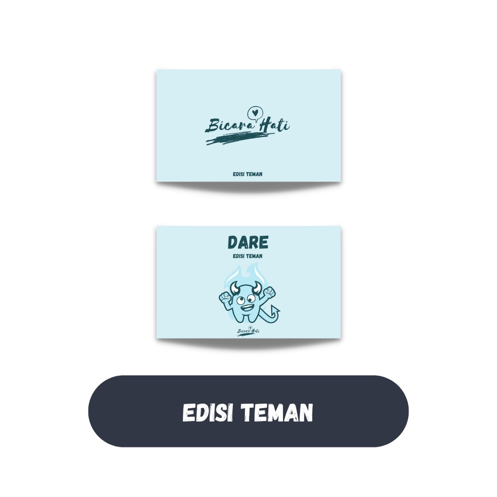 Bicara Hati - Kartu Permainan Truth or Dare - Kartu Truth or Dare - Kartu Pertanyaan - Kartu Deep Ta