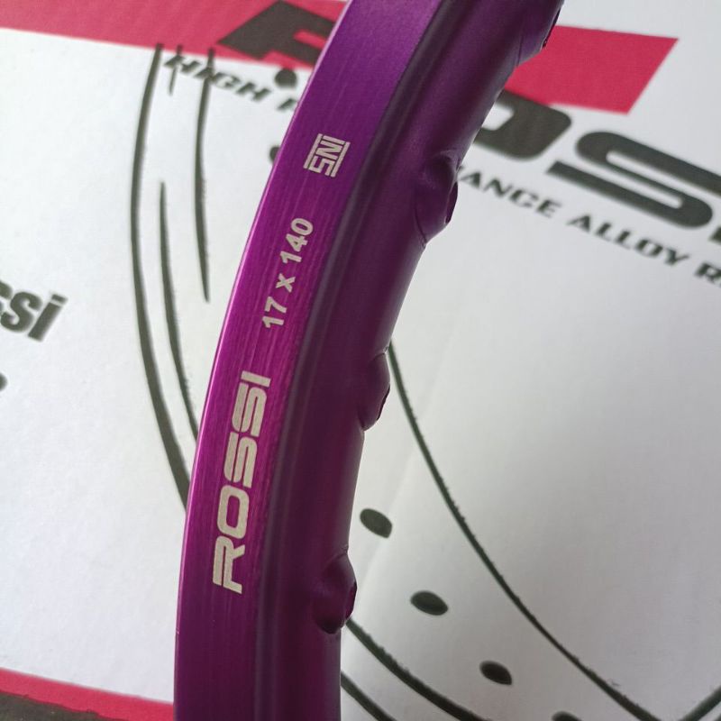ROSSI VELG WM KOTAK 140 RING 17 HOLE 36 GOLD BLACK SILVER VIOLET