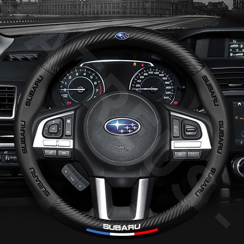 Subaru Sarung Setir Mobil Untuk Forester sk XV Impreza wrx sti Pedalaman Auto Steering Wheel Cover Pelindung Kemudi Interior Mobil Logo Printing 3D