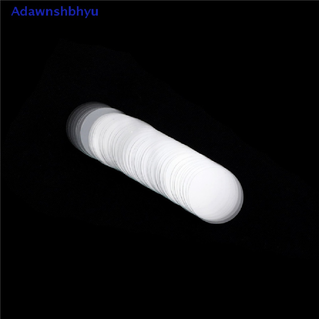 Adhyu 100Pcs Mikroskop Bulat Bundar Slide Coverslip Cover Kaca Diameter 18mm ID