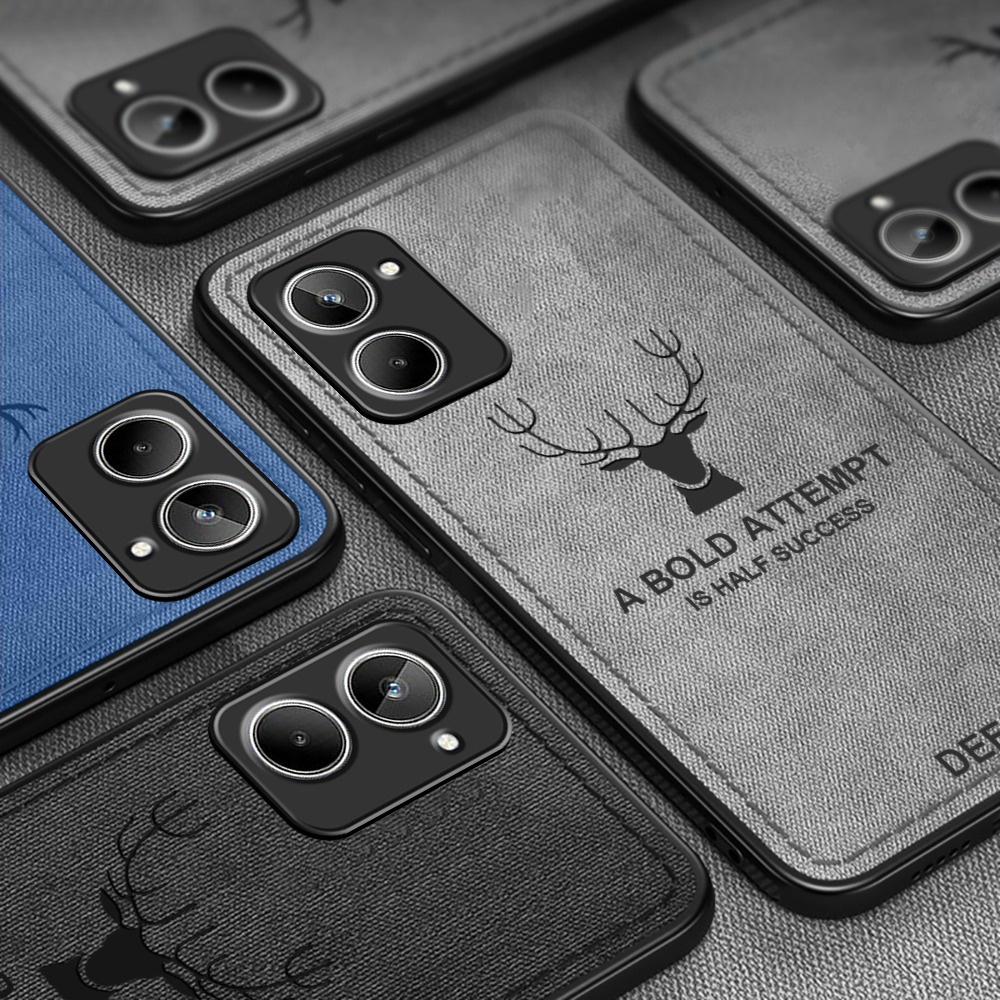Promo Case Deer Realme 10 Terbaru Softcase Motif Jeans Slim Armor Pelindung Belakang Hp
