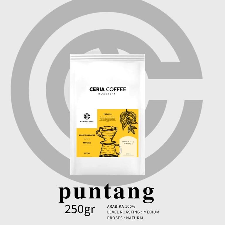 

Special Edition.. KOPI ARABIKA PUNTANG NATURAL 250gr 08W